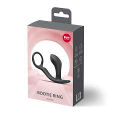 Анальна пробка з ерекційним кільцем – Fun Factory BOOTIE RING, чорного кольору