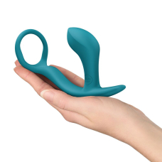 Анальна пробка з ерекційним кільцем – Fun Factory BOOTIE RING, зеленого кольору