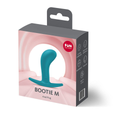 Анальна пробка з тонким обмежувачем – Fun Factory BOOTIE M, аквамаринового кольору, діаметр 3.3 см