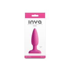 Анальна пробка з вібрацією – NS Novelties INYA Swirl, рожевого кольору