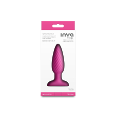 Анальна пробка з вібрацією – NS Novelties INYA Swirl, рожевого кольору