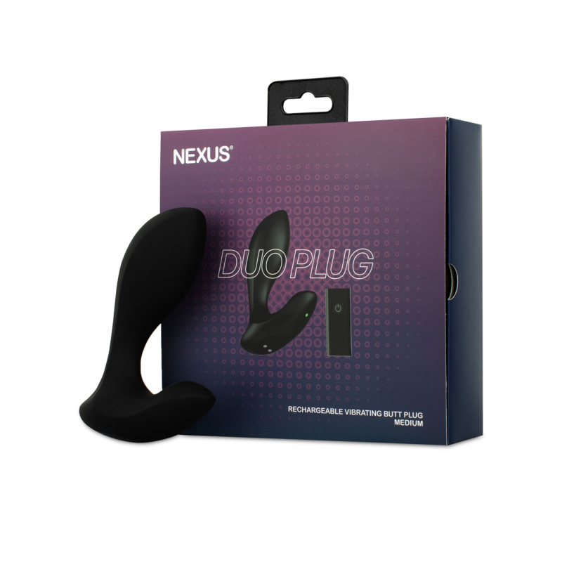 Анальная вибропробка – Nexus DUO Plug Medium с пультом ДК