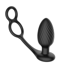 Анальна вібропробка з ерекційним кільцем – Nexus Tornado Cock and Ball Ring, ротація, вібрація та пульт ДК