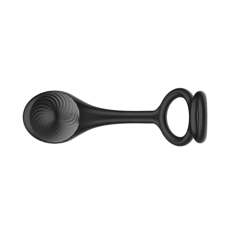 Анальна вібропробка з ерекційним кільцем – Nexus Tornado Cock and Ball Ring, ротація, вібрація та пульт ДК