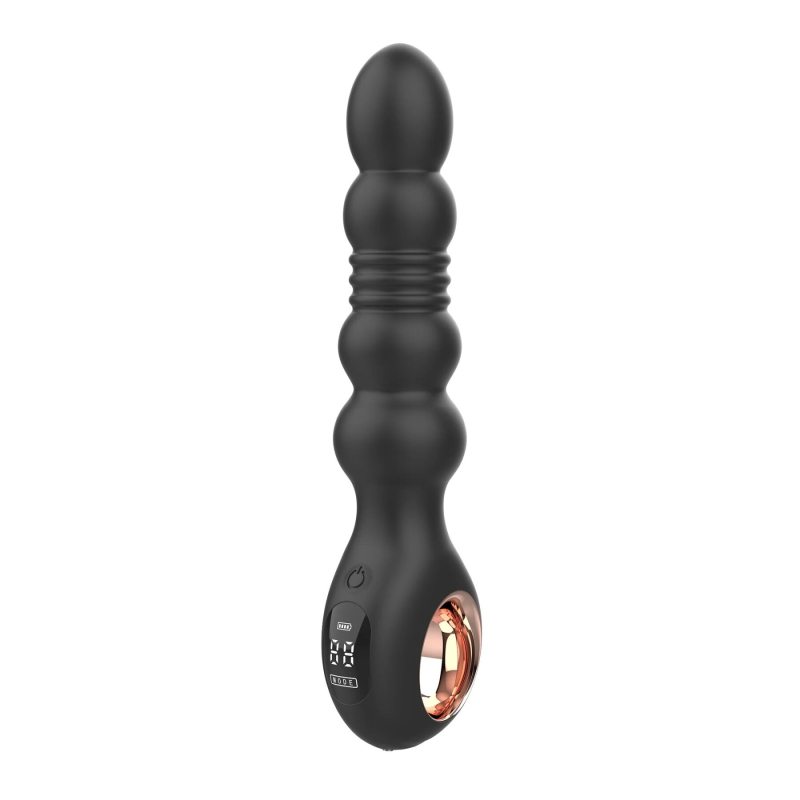 Анальний вібратор з пульсацією – Loviss Thor Thrusting Anal Plug, 2 мотори