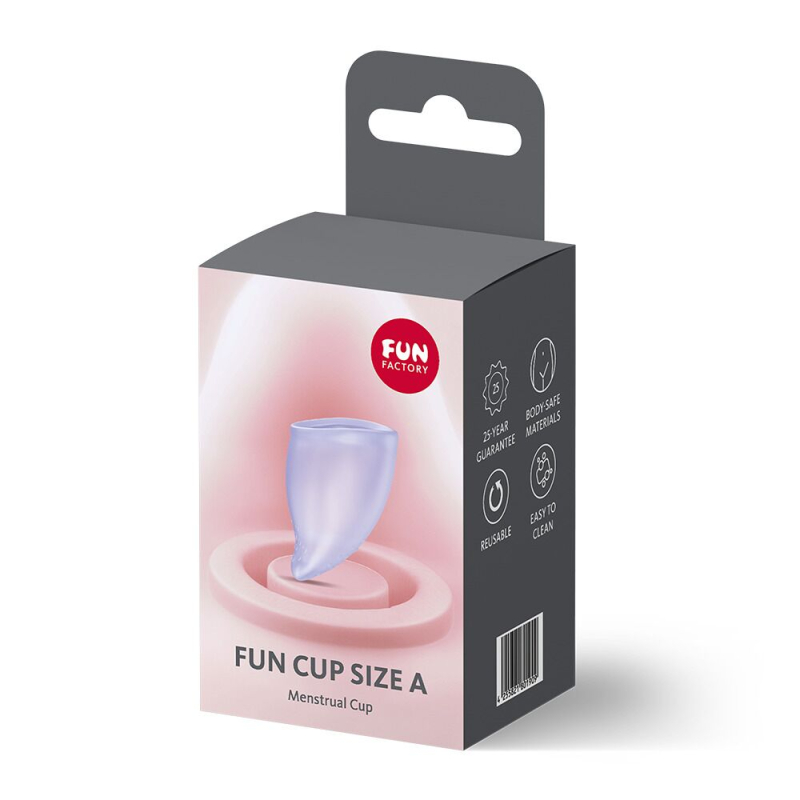 Багаторазова менструальна чаша – Fun Factory FUN CUP SIZE A, фіолетового кольору, діаметр 4 см, об’єм 20 мл
