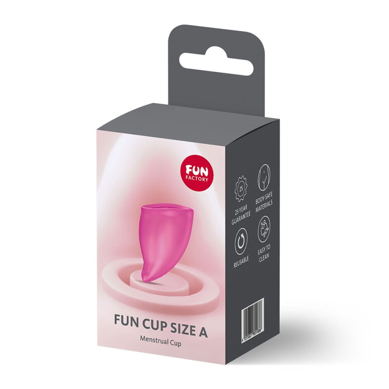 Багаторазова менструальна чаша – Fun Factory FUN CUP SIZE A, пурпурового кольору, діаметр 4 см, об’єм 20 мл
