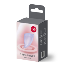 Багаторазова менструальна чаша – Fun Factory FUN CUP SIZE B, фіолетового кольору, діаметр 4.3 см, об’єм 30 мл