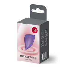 Багаторазова менструальна чаша – Fun Factory FUN CUP SIZE B, кольору чорної смородини, діаметр 4.3 см, об’єм 30 мл