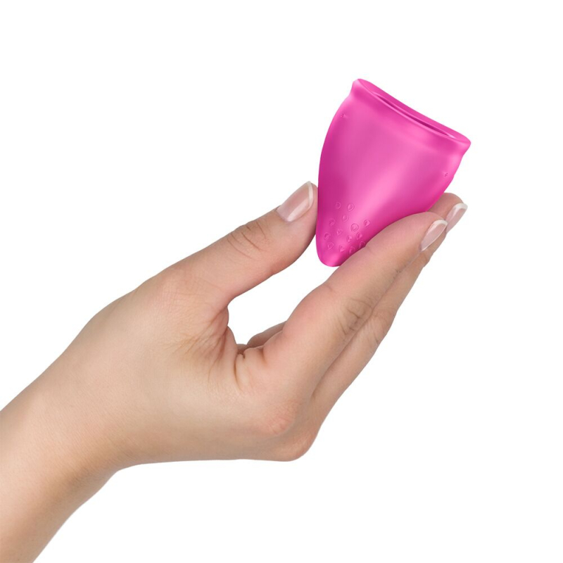 Багаторазова менструальна чаша – Fun Factory FUN CUP SIZE B, пурпурового кольору, діаметр 4.3 см, об’єм 30 мл