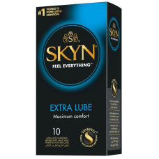 Безлатексные премиум-презервативы с дополнительным лубрикантом – SKYN Extra Lube, 10 шт., на 40% больше смазки