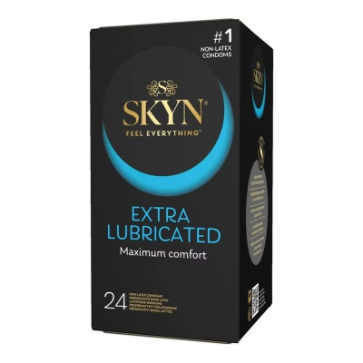 Безлатексні преміум-презервативи з додатковим змащенням – SKYN Extra Lubricated, 53 мм, 24 шт.