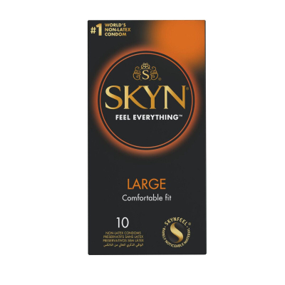 Безлатексні преміум-презервативи збільшеного розміру – SKYN Large, 10 шт.