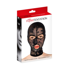 Бондажний капюшон Fetish Tentation Patterned Fishnet Hood з ажурної сітки