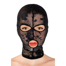 Бондажний капюшон Fetish Tentation Patterned Fishnet Hood з ажурної сітки