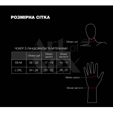 Чокер на ланцюжку з мітенками – Art of Sex Deily, розмір XS–M, чорного кольору