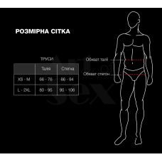 Чоловічі труси із сітки – Art of Sex Demir, розмір L–2XL, чорного кольору
