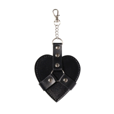 Чорний брелок для ключів на карабіні – Art of Sex Chained Heart