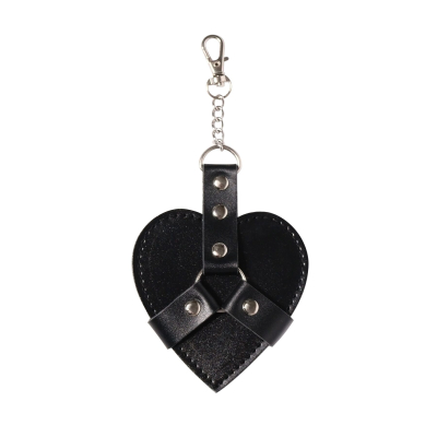 Чёрный брелок для ключей на карабине – Art of Sex Chained Heart