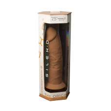 Двухслойный фаллоимитатор – SilexD Henry Caramel Model 2, 19.1 см, силикон и Silexpan, диаметр 4.8 см