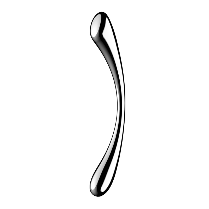 Двосторонній металевий дилдо – Satisfyer Cosmic Crest 1, підходить для нагрівання та охолодження