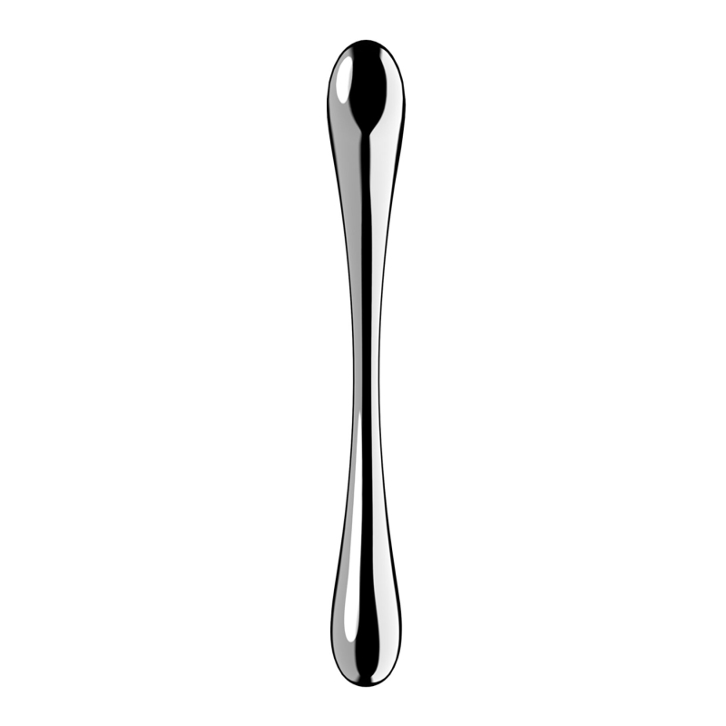Двосторонній металевий дилдо – Satisfyer Cosmic Crest 1, підходить для нагрівання та охолодження