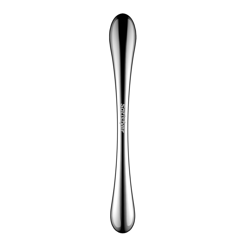 Двосторонній металевий дилдо – Satisfyer Cosmic Crest 1, підходить для нагрівання та охолодження