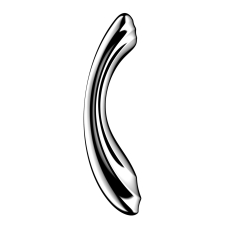 Двосторонній металевий дилдо – Satisfyer Pure Gravity 2, підходить для нагрівання та охолодження, дуже важкий