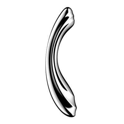 Двусторонний металлический дилдо – Satisfyer Pure Gravity 2, подходит для нагрева и охлаждения, очень тяжелый
