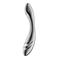Двосторонній металевий дилдо – Satisfyer Pure Gravity 3, підходить для нагрівання та охолодження, дуже важкий