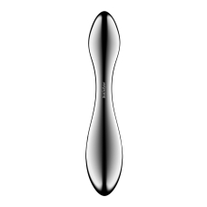 Двосторонній металевий дилдо – Satisfyer Pure Gravity 3, підходить для нагрівання та охолодження, дуже важкий
