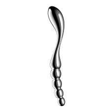 Двосторонній металевий дилдо – Satisfyer Star Force 1, підходить для нагрівання та охолодження