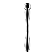 Двосторонній металевий дилдо – Satisfyer Star Force 2, підходить для нагрівання та охолодження