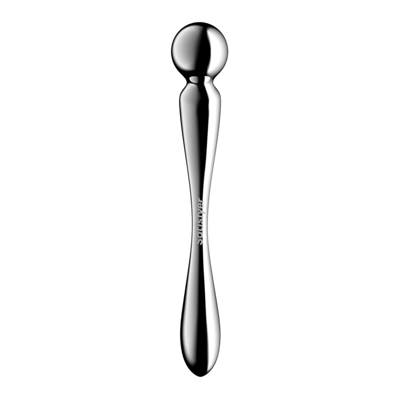 Двусторонний металлический дилдо – Satisfyer Star Force 2, подходит для нагрева и охлаждения