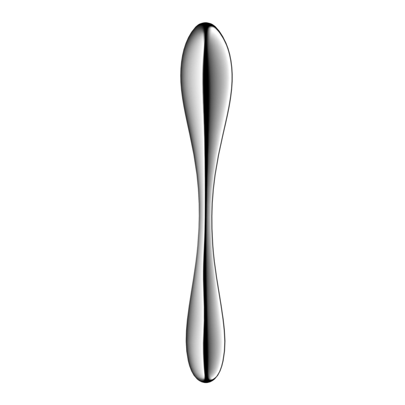 Двусторонний металлический дилдо – Satisfyer Star Force 3, подходит для нагрева и охлаждения, очень тяжелый