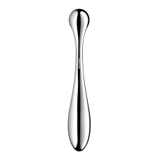 Двосторонній металевий дилдо – Satisfyer Star Force 4, підходить для нагрівання та охолодження, дуже важкий