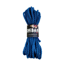 Джутова мотузка для шибарі – Feral Feelings Shibari Rope, 8 м, синього кольору