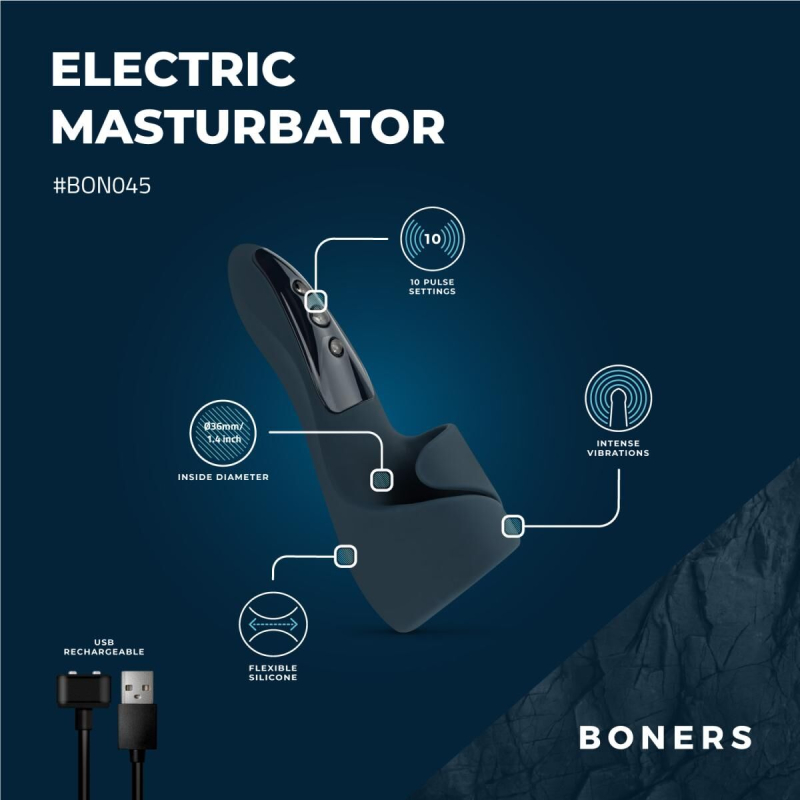 Електричний мастурбатор – Boners Electric Masturbator