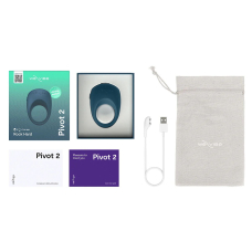 Ерекційне смарт-віброкільце – We-Vibe Pivot 2, графітового кольору