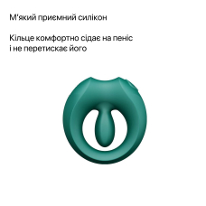 Умное виброкольцо для эрекции – Zalo Apis, бирюзово-зеленое, зарядный кейс, до 4 часов автономной работы