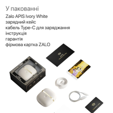 Умное виброкольцо для эрекции – Zalo Apis, цвет слоновой кости, зарядный кейс, до 4 часов автономной работы