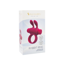Ерекційне віброкільце з вушками – S Pleasures Premium Rabbit Ring, рожевого кольору, зі знімною віброкулею