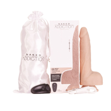 Фаллоимитатор с пульсацией, дистанционным управлением и присоской – Naked Addiction 8.5