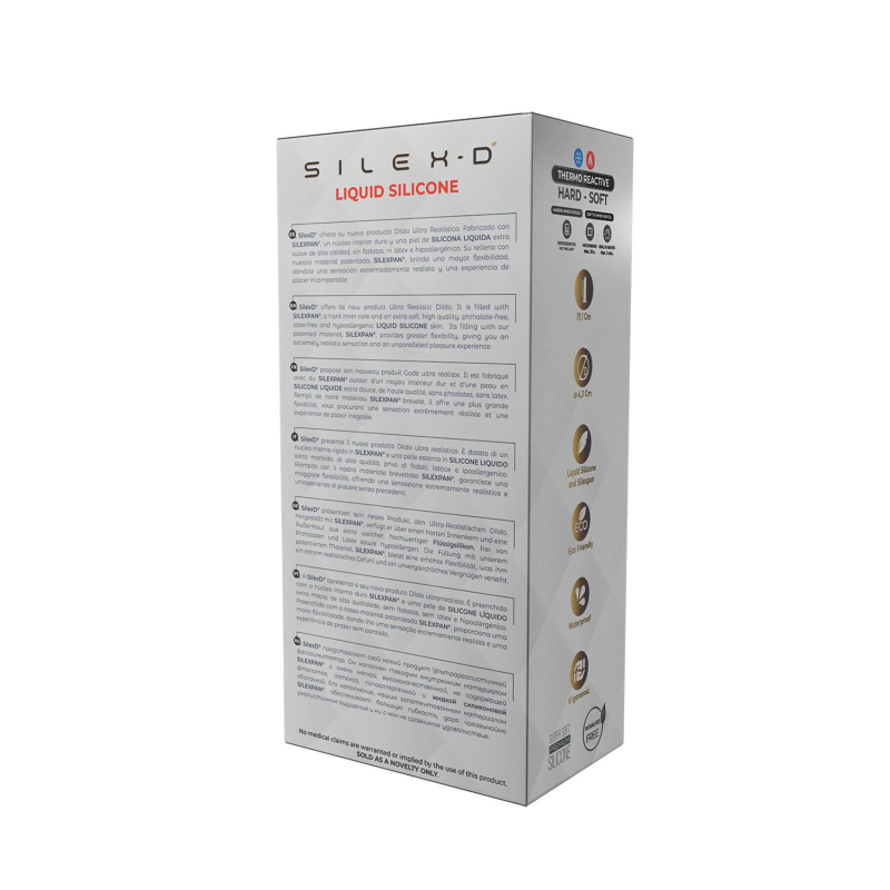 Фаллоимитатор из жидкого силикона – SilexD Flesh Model 2, 20.3 см, совместим с Apollo S и L