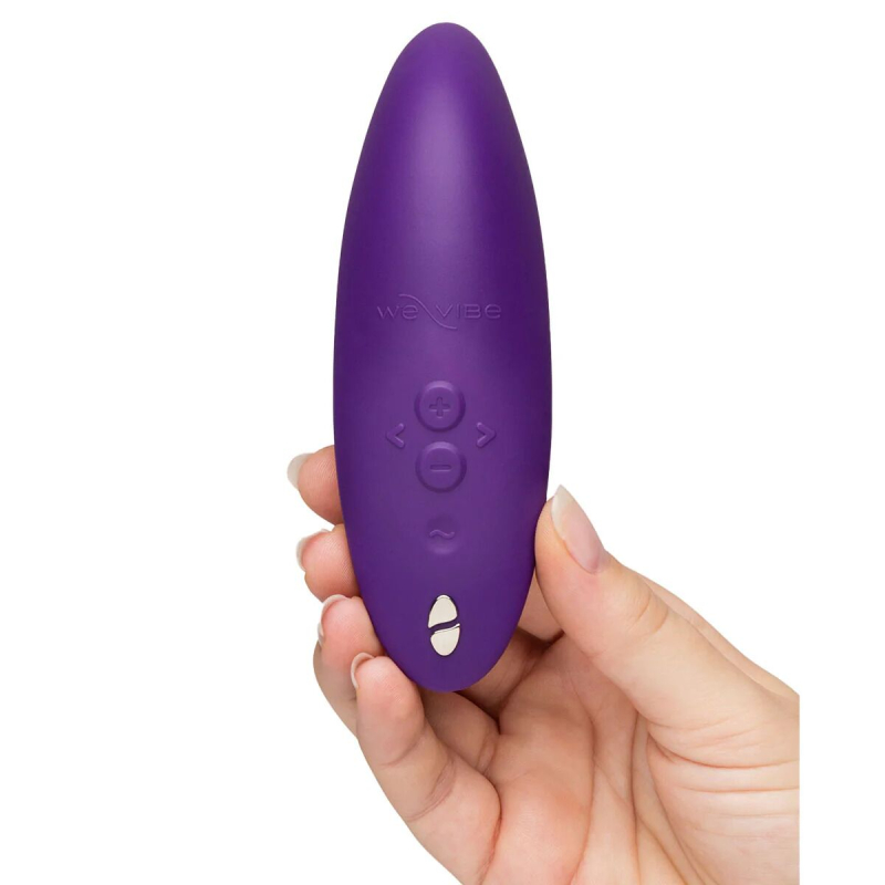 Фіолетовий вакуумний смарт-стимулятор для пар із технологією Pleasure Air – We-Vibe Melt 2 Purple, 13,8 см