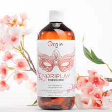 Гель для NURU-масажу з екстрактом гінкго білоба – Orgie Noriplay Energizer, 500 мл, захисне простирадло в комплекті