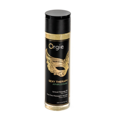 Гибридное чувственное массажное масло с афродизиаком – Orgie Sexy Therapy Aphrodisiac, 200 мл