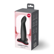 Гнучкий фалоімітатор з ефектом пам’яті – Fun Factory LIMBA FLEX L, чорного кольору, для стимуляції точки G