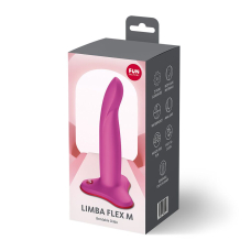 Гнучкий фалоімітатор з ефектом пам’яті – Fun Factory LIMBA FLEX M, пурпурового кольору, для стимуляції точки G