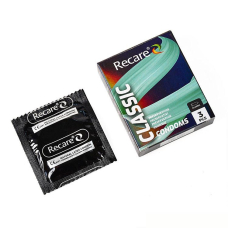 Классические презервативы в голографической упаковке – Recare Holographic Classic Condoms, 3 шт.